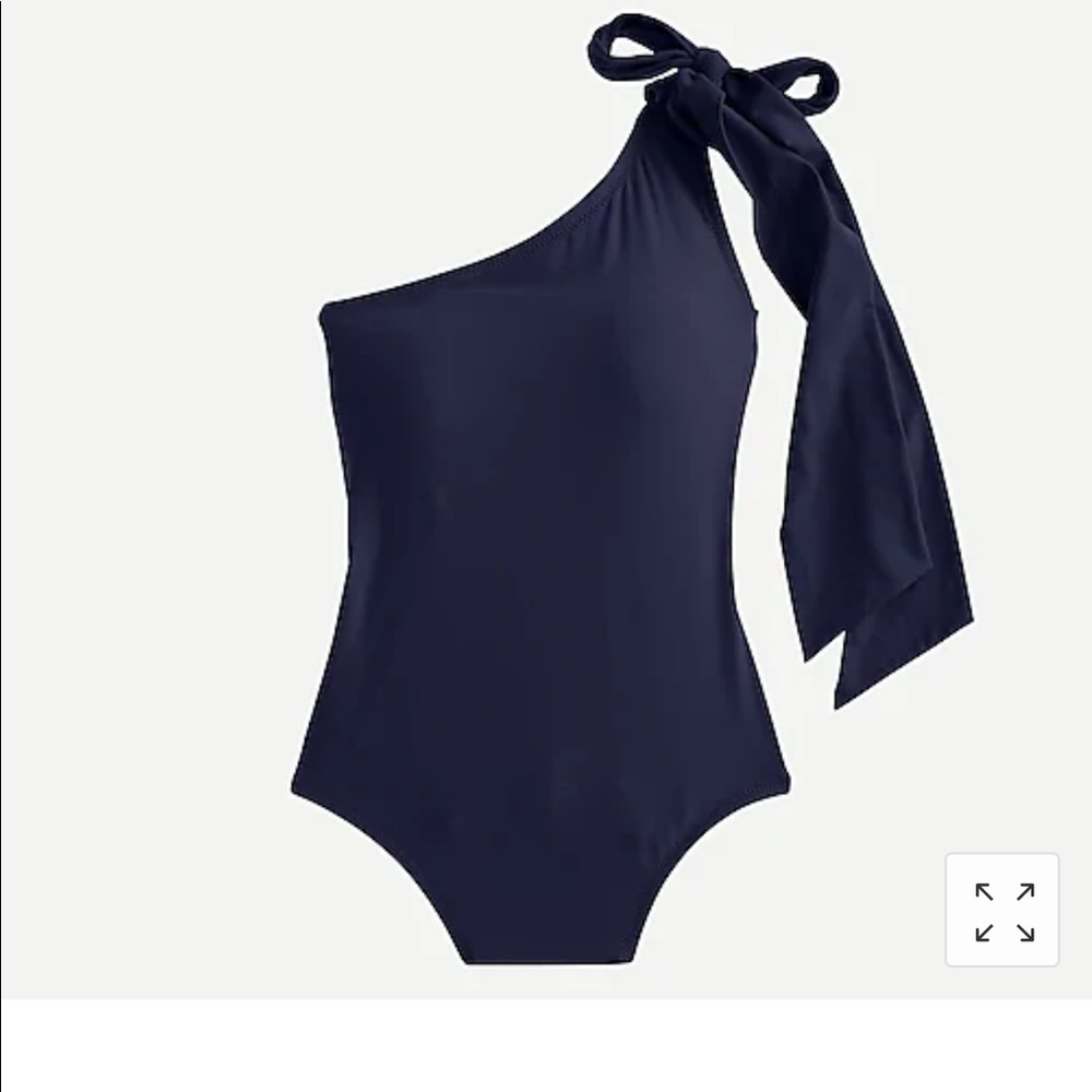 J.Crew Bow-Tie One-Shoulder Swimsuit NWT